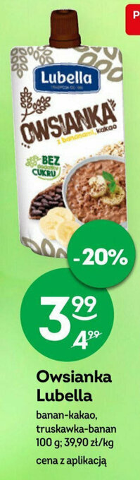 Żabka Owsianka Lubella 100 g oferta