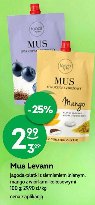 Żabka Mus Levann 100 g oferta
