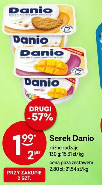 Żabka Serek Danio 130 g oferta
