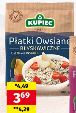 Kupiec płatki owsiane błyskawiczne 400 g