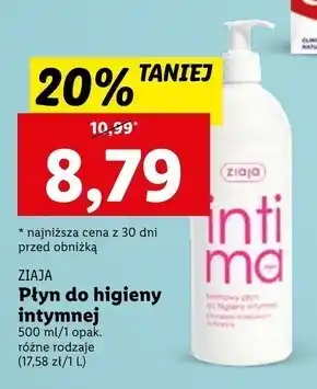 Ziaja intima kremowy płyn do higieny intymnej ochronny 500 ml