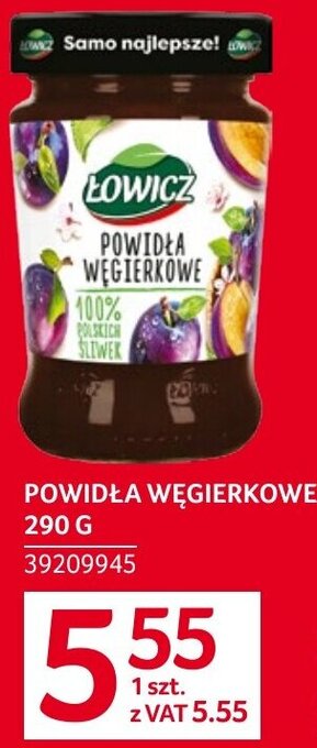 Selgros POWIDŁA WĘGIERKOWE 290 G oferta