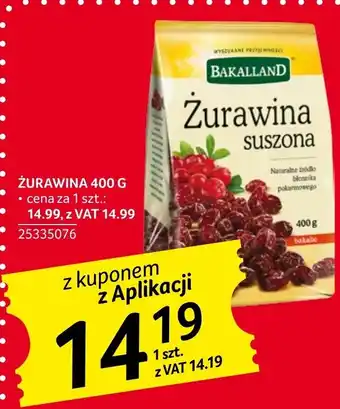 Selgros ŻURAWINA 400 G oferta