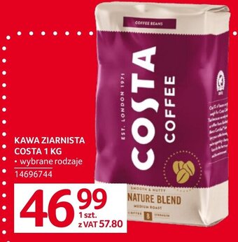 Selgros KAWA ZIARNISTA COSTA 1 KG oferta