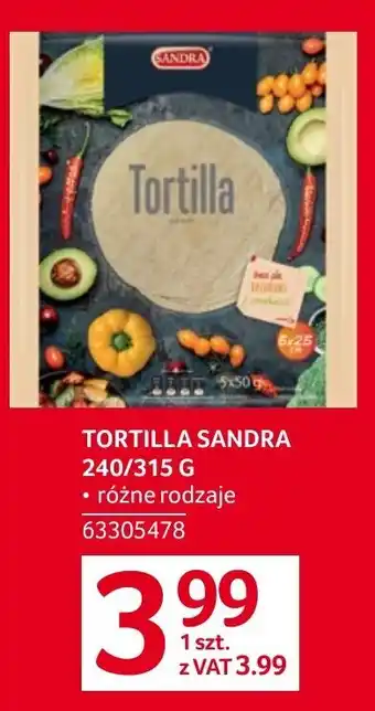 Selgros TORTILLA SANDRA 240/315 G oferta