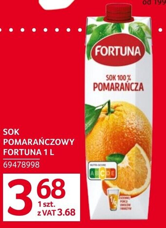 Selgros SOK POMARAŃCZOWY FORTUNA 1 L oferta