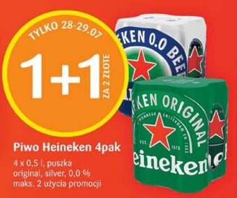 Delikatesy Centrum Piwo Heineken 4x0,5l oferta