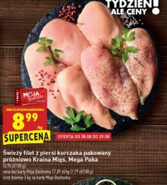 Biedronka Świeży filet z piersi kurczaka 1kg oferta