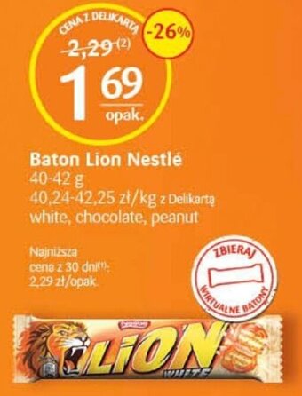 Delikatesy Centrum Baton Lion Nestlé 40-42 g oferta