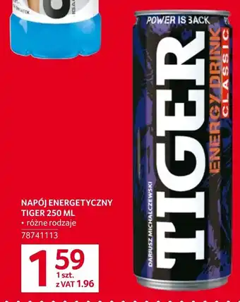 Selgros NAPÓJ ENERGETYCZNY TIGER 250 ML oferta