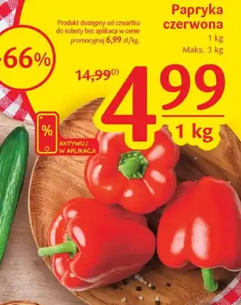 Delikatesy Centrum Papryka czerwona 1kg oferta