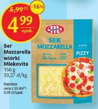 Delikatesy Centrum Ser Mozzarella wiórki Mlekovita 150g oferta