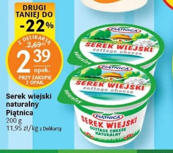 Delikatesy Centrum Serek wiejski naturalny Piątnica 200g oferta