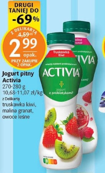 Delikatesy Centrum Jogurt pitny ACTIVIA 270-280g oferta