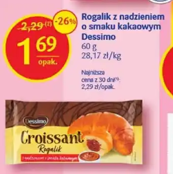 DRUGIE Rogalik z nadzieniem o smaku kakaowym Dessimo 60g