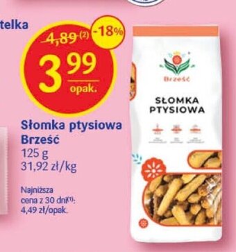 Delikatesy Centrum Słomka ptysiowa Brześć 125g oferta