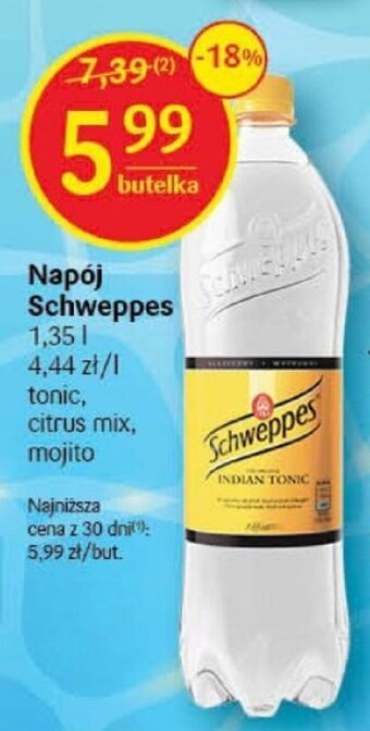 Delikatesy Centrum Napój Schweppes 1,35l oferta