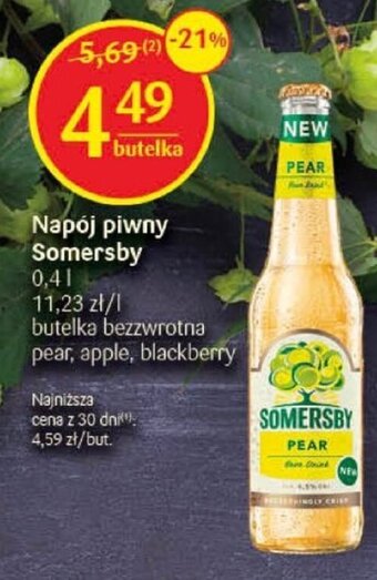 Delikatesy Centrum Napój piwny Somersby 0,4l oferta