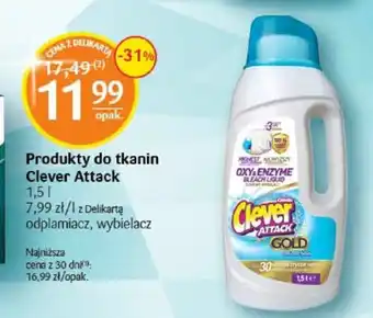 Delikatesy Centrum Produkty do tkanin Clever Attack 1,5l oferta
