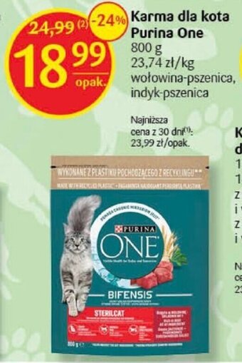 Delikatesy Centrum Karma dla kota Purina One 800g oferta