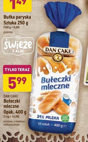 ALDI Bułeczki mleczne Dan Cake 400g oferta