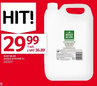Selgros BIAŁY JELEŃ MYDŁO W PŁYNIE 5 L oferta