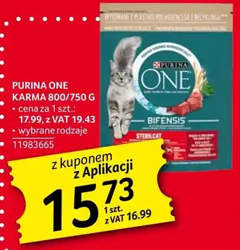 Selgros PURINA ONE KARMA 800/750 G oferta