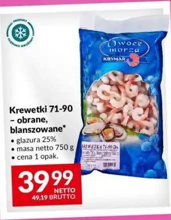 Makro Krewetki 71-90 - obrane, blanszowane 750g oferta
