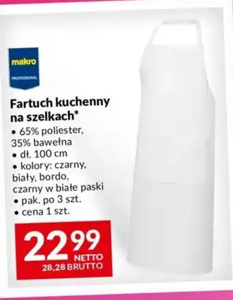 Fartuch kuchenny na szelkach
