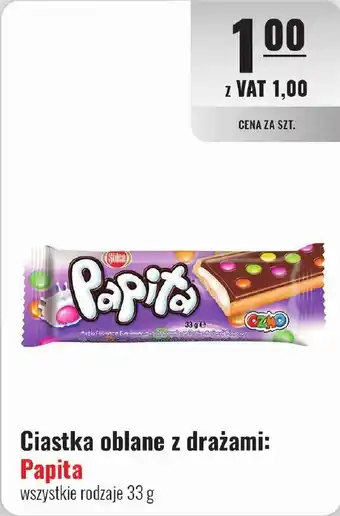 Eurocash Ciastka oblane z drażami: Papita 33g oferta