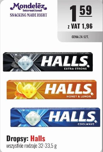 Eurocash Dropsy: Halls 32-33,5 g oferta