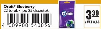 Eurocash Orbit Blueberry 22 torebki po 25 drażetek oferta