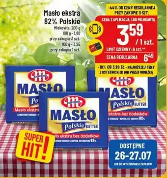 Polomarket Masło ekstra 82% Polskie Mlekovita, 200 g oferta