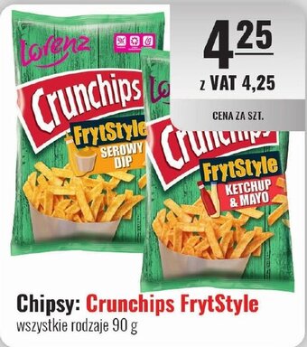 Eurocash Chipsy: Crunchips FrytStyle 90 g oferta