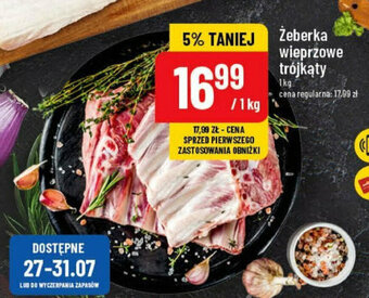 Polomarket Żeberka wieprzowe trójkąty 1 kg oferta
