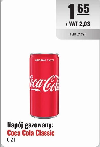 Napój gazowany: Coca Cola Classic 0,2l