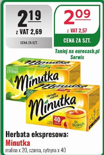 Eurocash Herbata ekspresowa: Minutka oferta