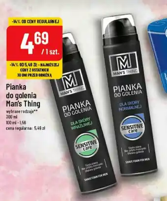 Polomarket Pianka do golenia Man's Thing 300 g oferta