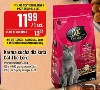 Polomarket Karma sucha dla kota Cat The Lord 2 kg oferta