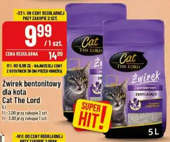 Polomarket Żwirek bentonitowy dla kota Cat The Lord 5 L oferta