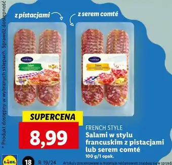 Lidl Salami francuskie z pistacjami oferta