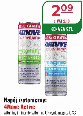 Eurocash Napój izotoniczny: 4Move Active 0,33l oferta