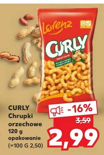 Kaufland CURLY Chrupki orzechowe oferta