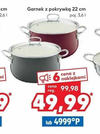 Kaufland Garnek z pokrywką 22 cm oferta