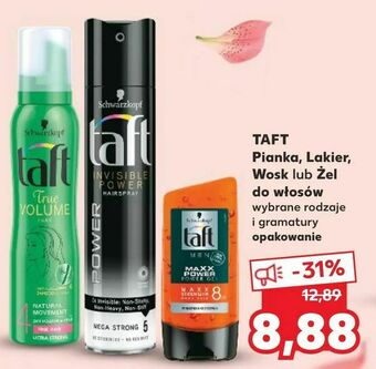 Kaufland TAFT Pianka, Lakier, Wosk lub Żel do włosów oferta