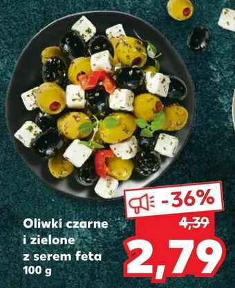 Kaufland Oliwki czarne i zielone z serem feta oferta