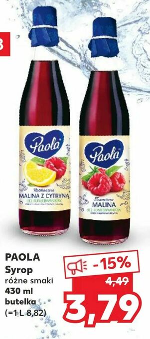 Kaufland PAOLA Syrop oferta