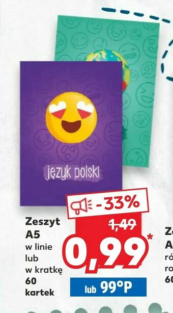 Kaufland Zeszyt A5 oferta
