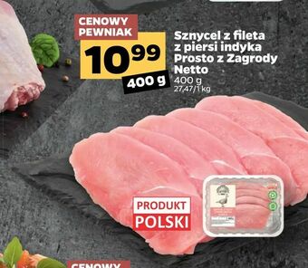 Netto Sznycel z fileta z piersi indyka Prosto z Zagrody Netto oferta