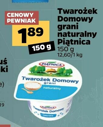 Netto Twarożek Domowy grani naturalny Piątnica oferta